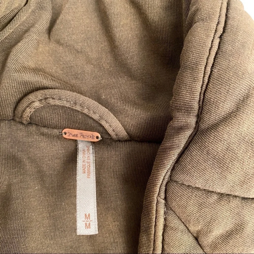 Free People military green Tawny Pillow Jacket M